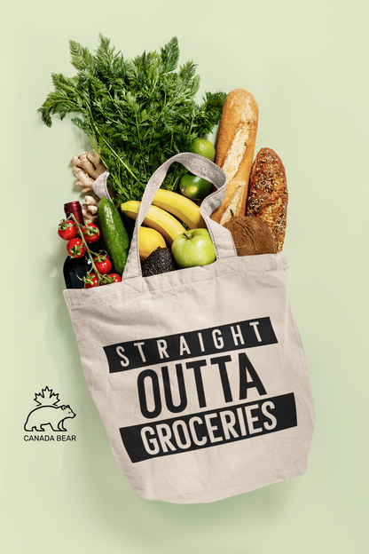 Straight outta groceries Tote