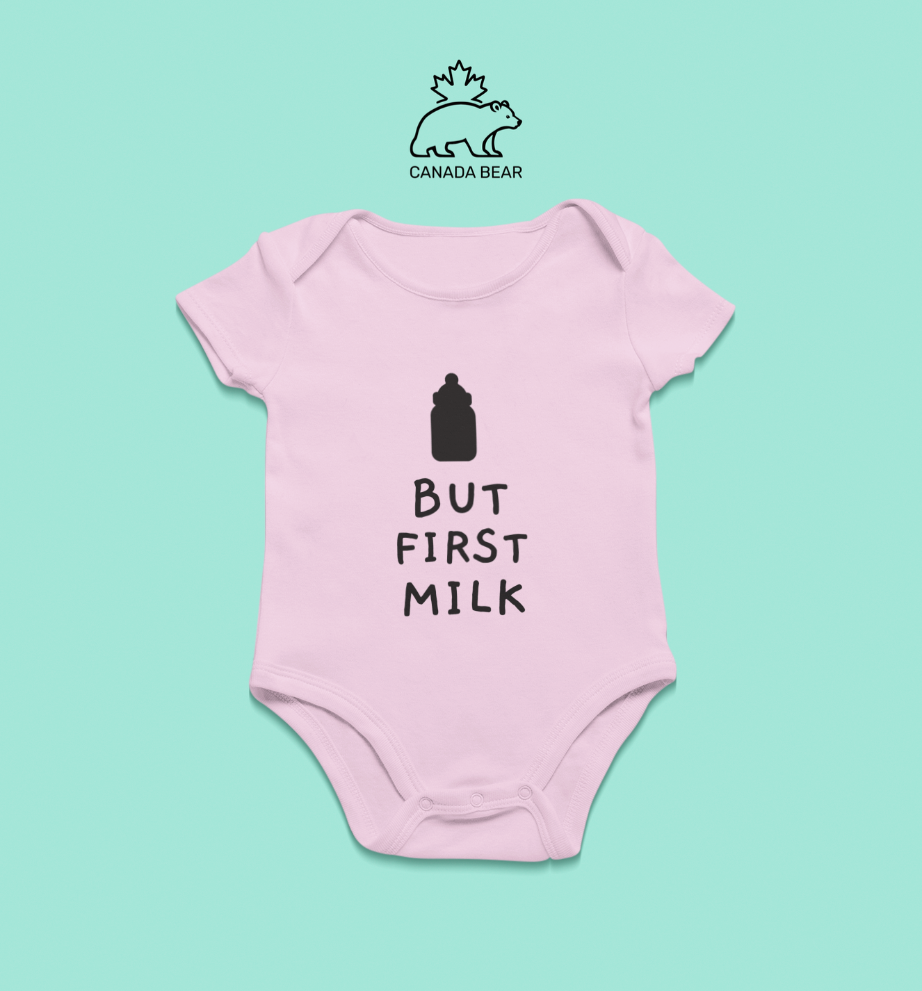 Baby Bodysuit But first milk 1